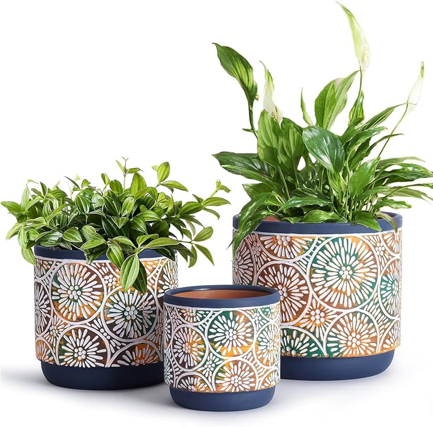 Ceramic Plant Pot Set